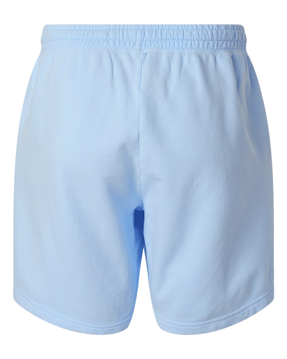 Unisex Garment-Dyed Lightweight Fleece Sweat Shorts - Back - B01008303 - Hydrangea