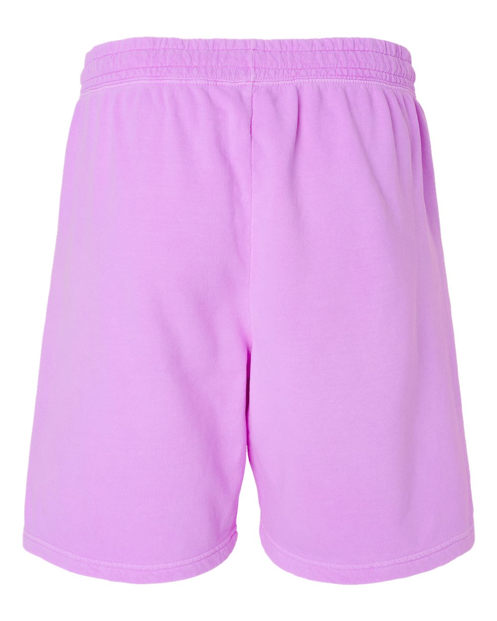 Unisex Garment-Dyed Lightweight Fleece Sweat Shorts - Back - B01008673 - Neon Violet