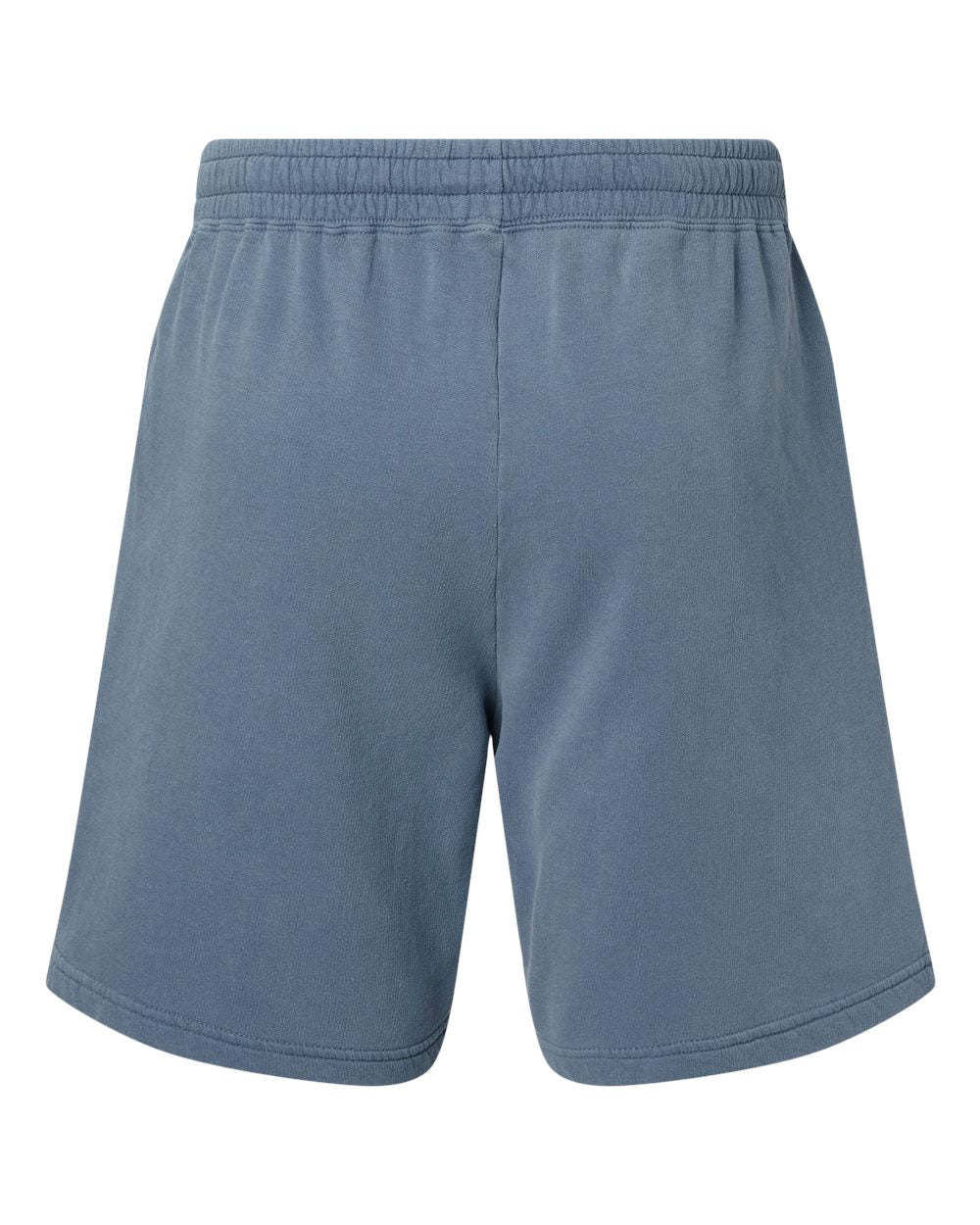 Unisex Garment-Dyed Lightweight Fleece Sweat Shorts - Back - B01008983 - Blue Jean