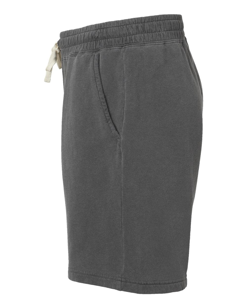 Unisex Garment-Dyed Lightweight Fleece Sweat Shorts - DirectSide - B01008093 - Pepper