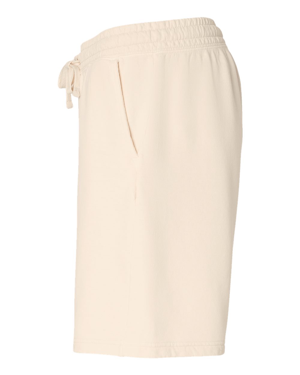 Unisex Garment-Dyed Lightweight Fleece Sweat Shorts - DirectSide - B01008243 - Ivory