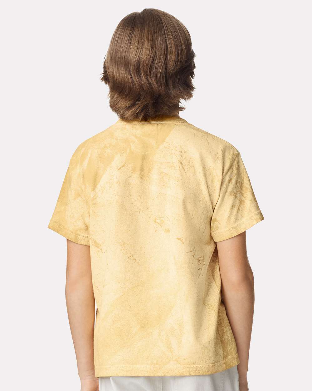 Youth Colorblast™ Heavyweight T-Shirt - OnModelBack - B00208132 - Citrine