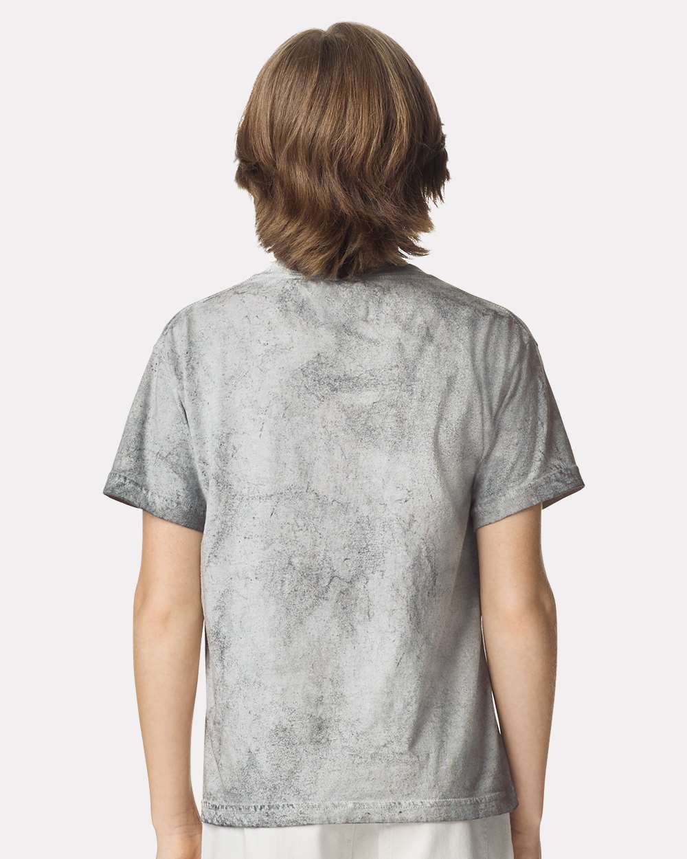 Youth Colorblast™ Heavyweight T-Shirt - OnModelBack - B00208592 - Smoke