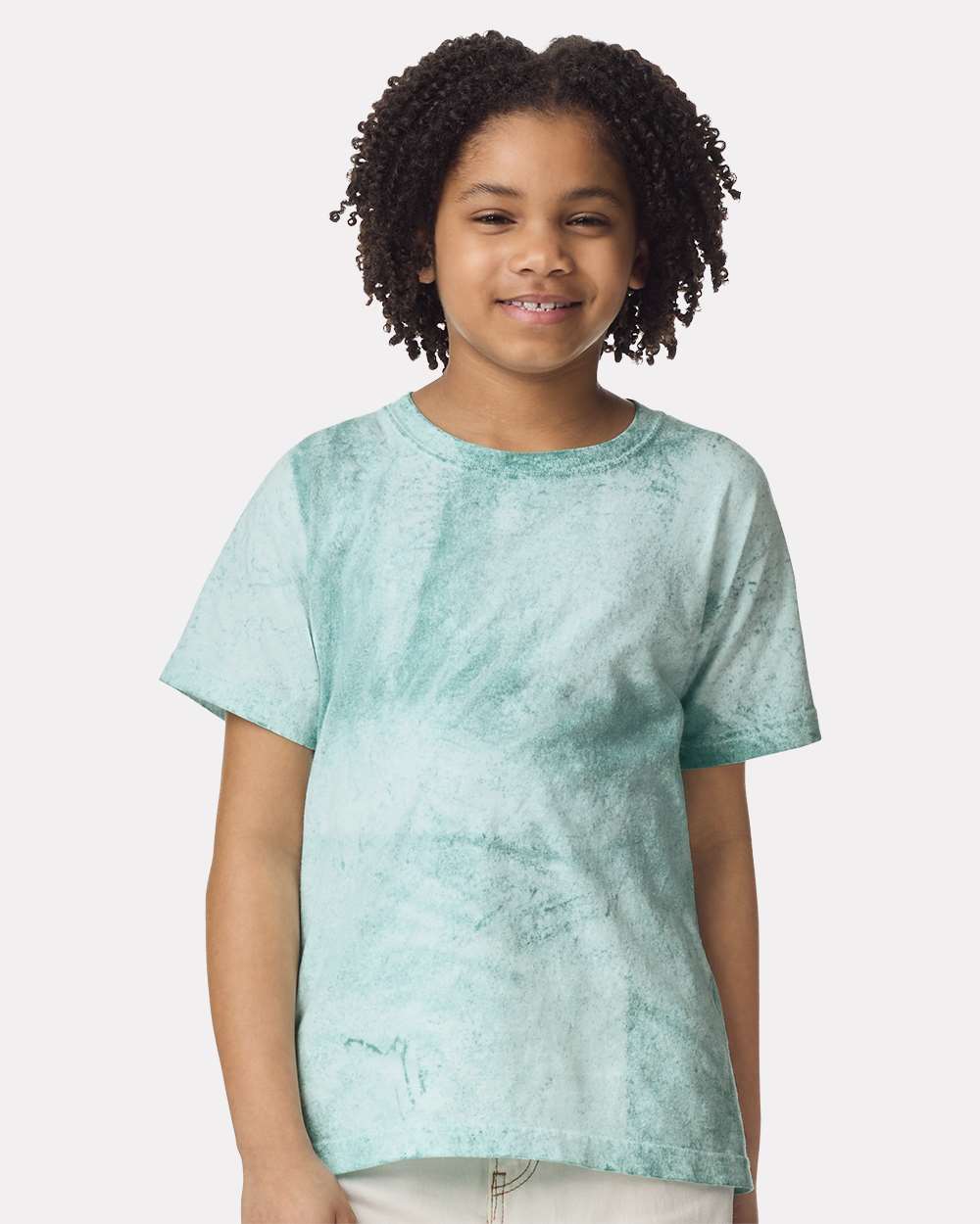 Youth Colorblast™ Heavyweight T-Shirt - OnModelFront - B00208102 - Seaglass
