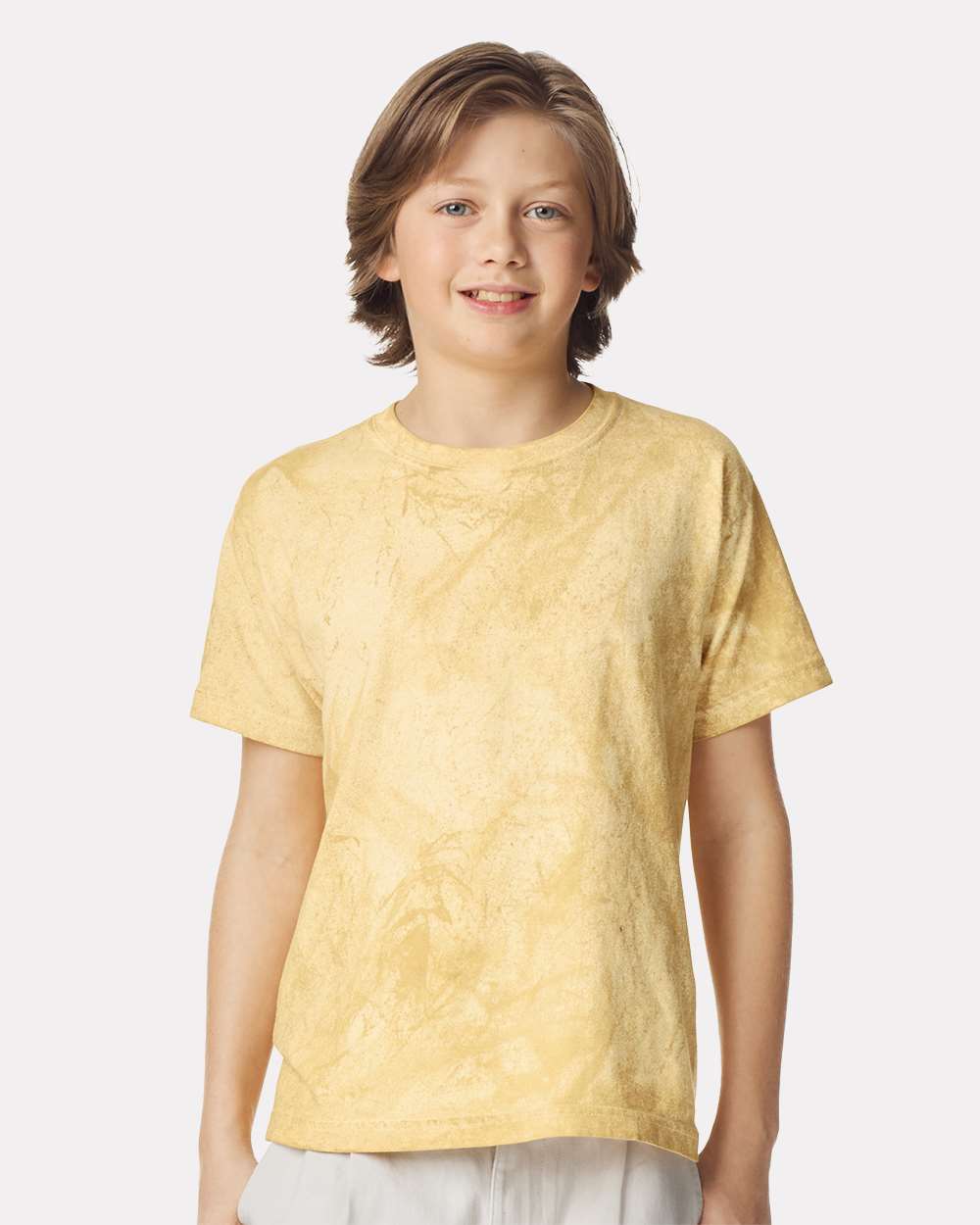 Youth Colorblast™ Heavyweight T-Shirt - OnModelFront - B00208132 - Citrine