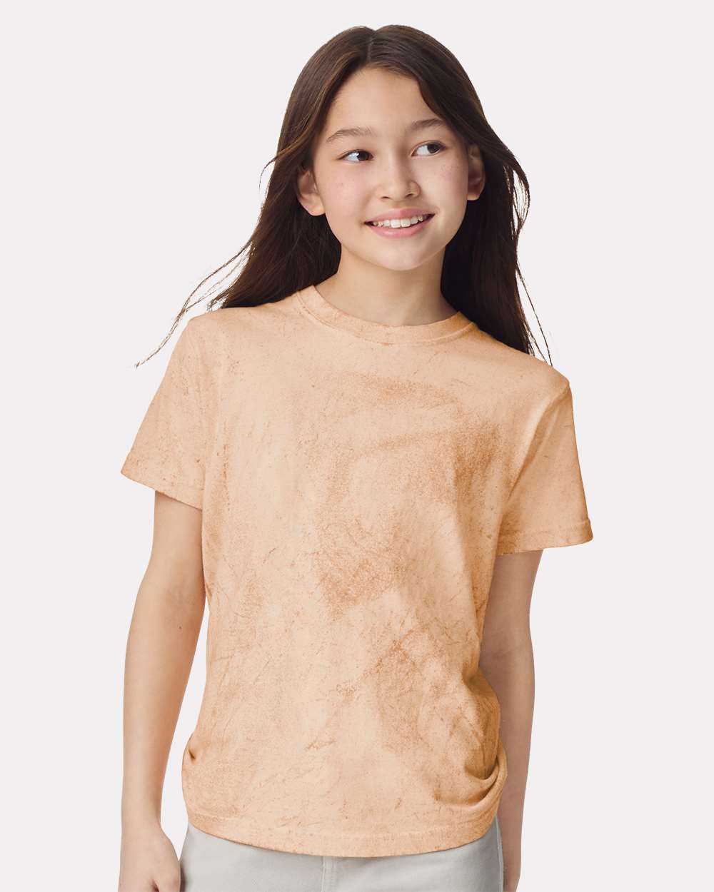 Youth Colorblast™ Heavyweight T-Shirt - OnModelFront - B00208662 - Umber