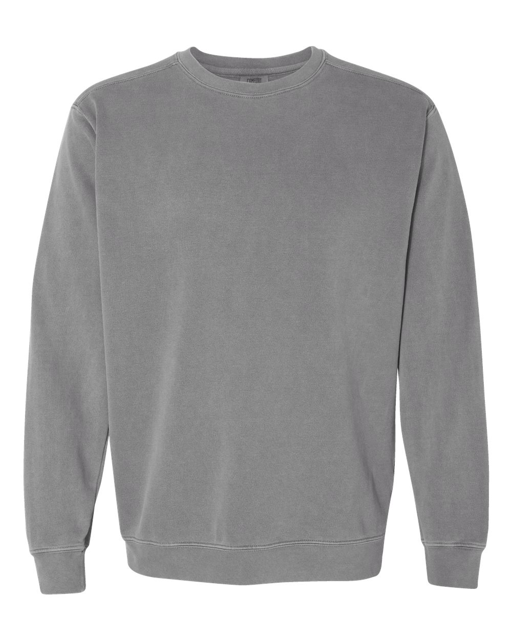 Unisex Garment-Dyed Sweatshirt - Front - B23808353 - Grey