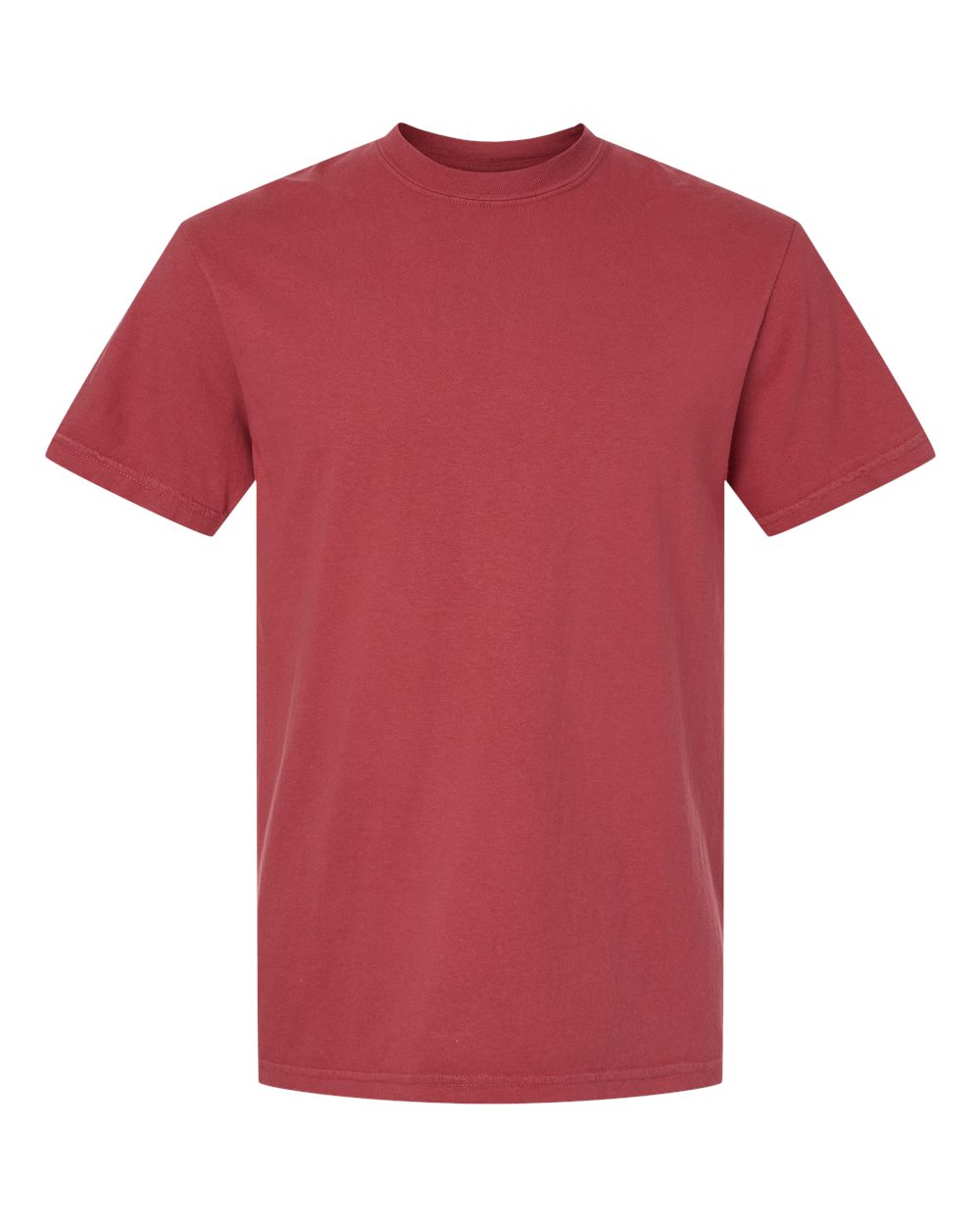 Garment-Dyed Heavyweight T-Shirt - Front - B00708703 - Chili