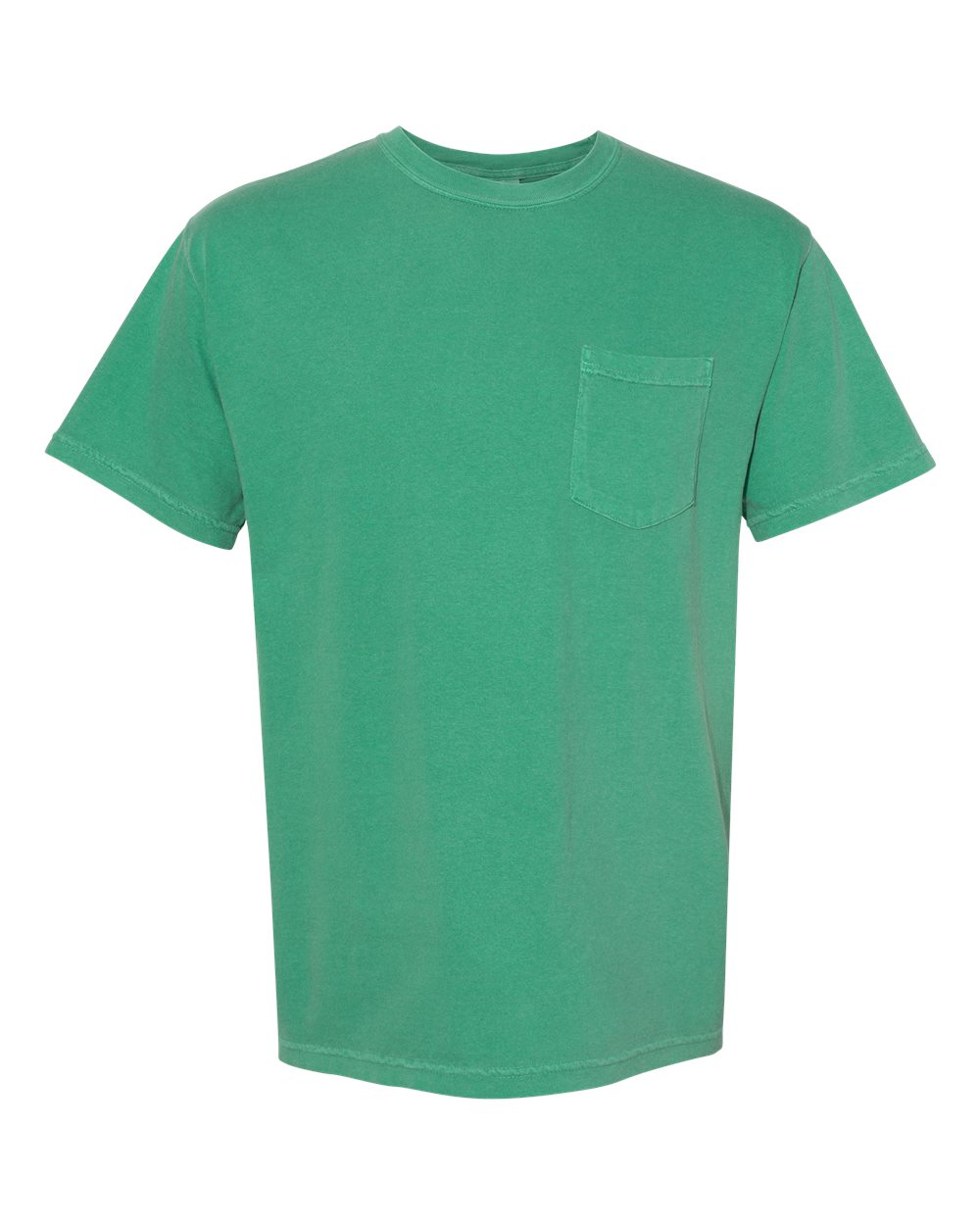Garment-Dyed Heavyweight Pocket T-Shirt - Front - B08508603 - Grass