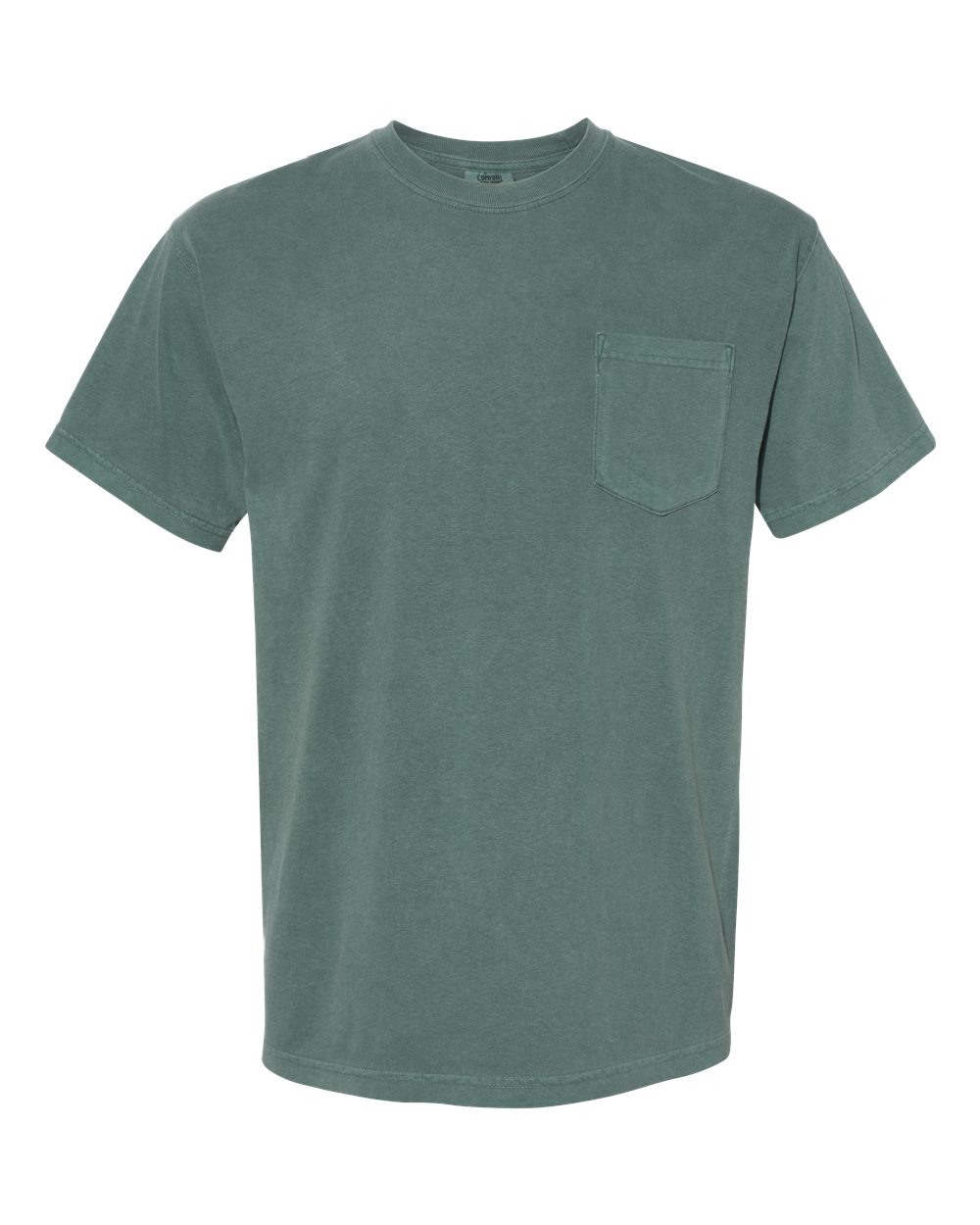 Garment-Dyed Heavyweight Pocket T-Shirt - Front - B08508763 - Blue Spruce