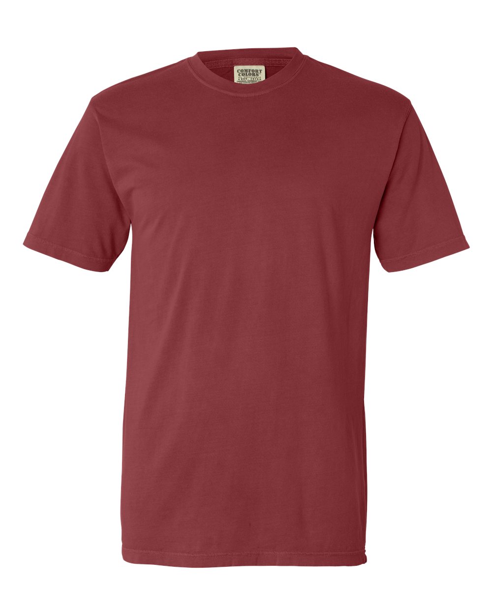 Unisex Garment-Dyed Lightweight T-Shirt - Front - B00608527 - Brick