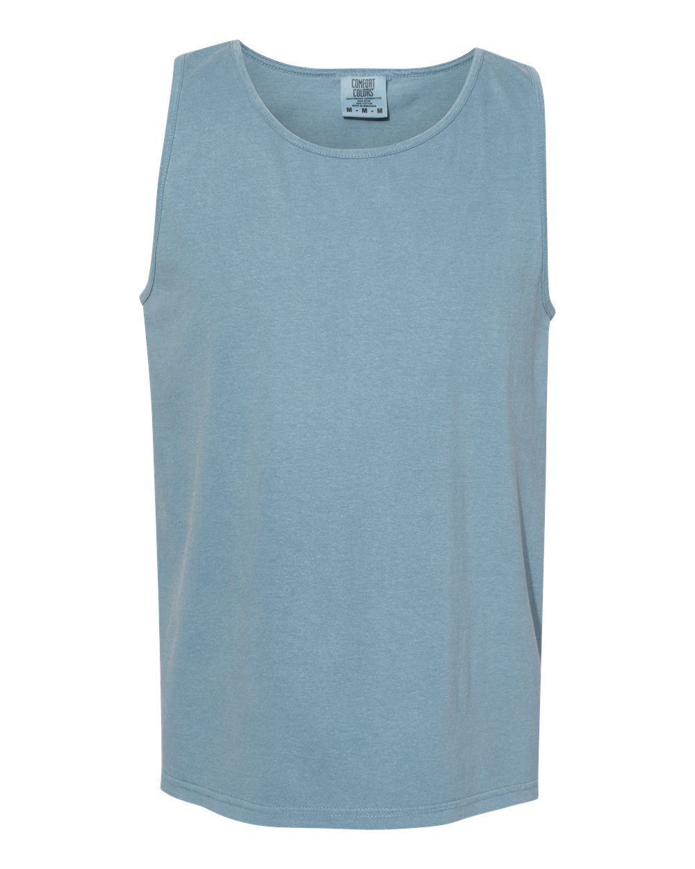 Garment-Dyed Heavyweight Tank Top - Front - B09808373 - Ice Blue