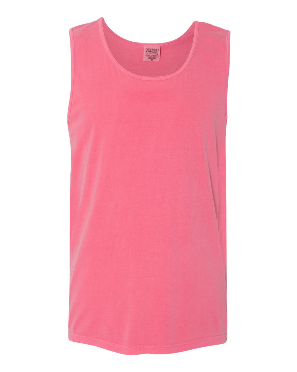 Garment-Dyed Heavyweight Tank Top - Front - B09808693 - Crunchberry