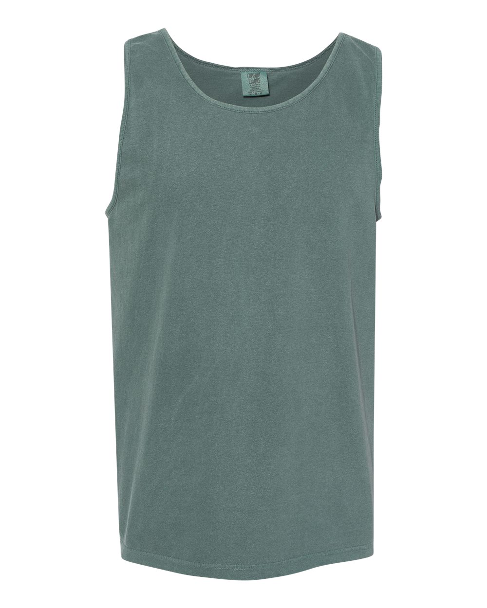 Garment-Dyed Heavyweight Tank Top - Front - B09808773 - Blue Spruce