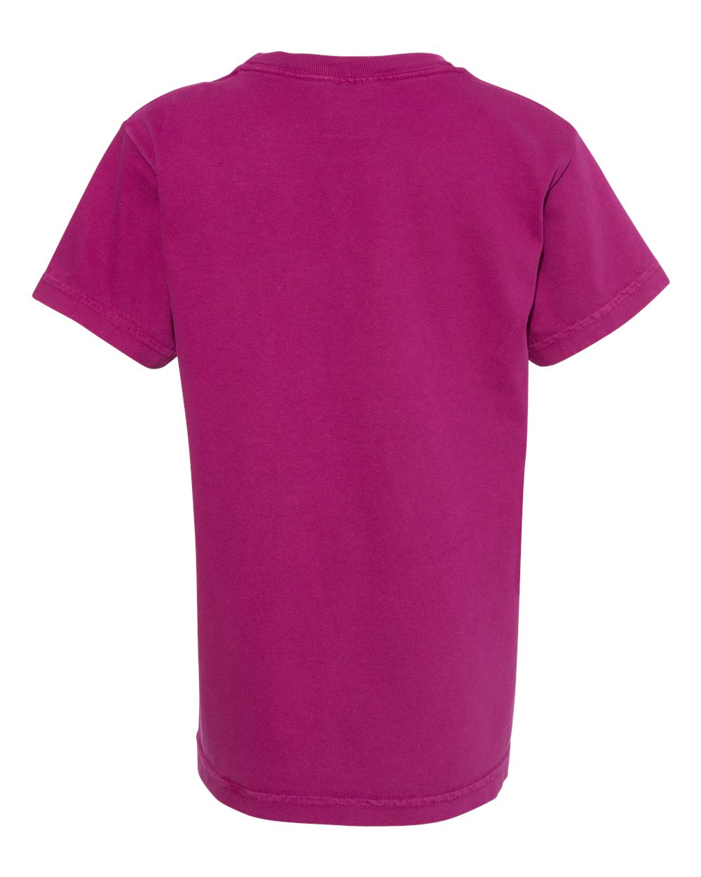 Youth Garment-Dyed Heavyweight T-Shirt - Back - B31608036 - Boysenberry