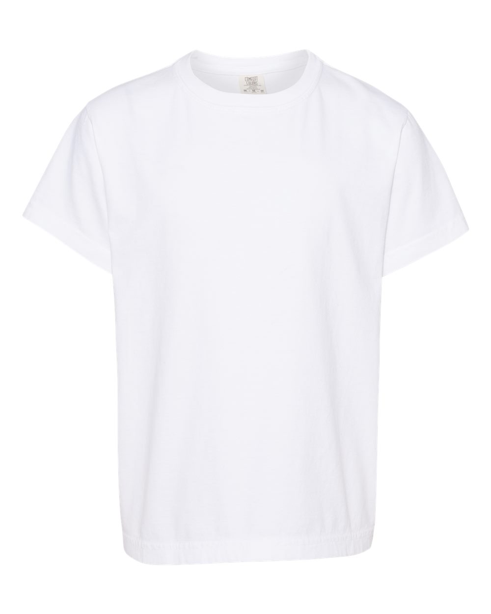 Youth Garment-Dyed Heavyweight T-Shirt - Front - B31608001 - White