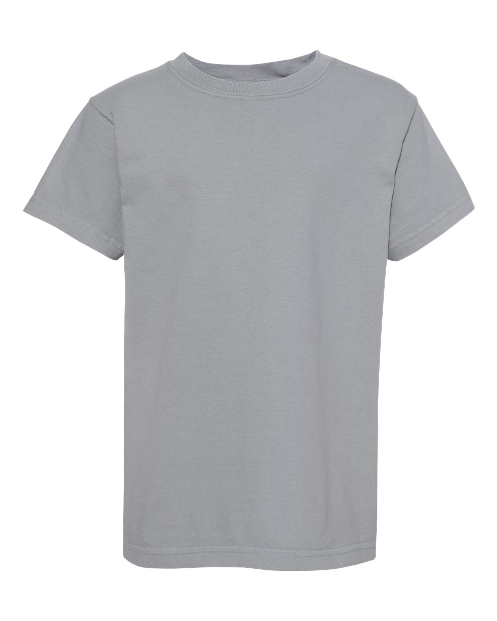 Youth Garment-Dyed Heavyweight T-Shirt - Front - B31608592 - Granite