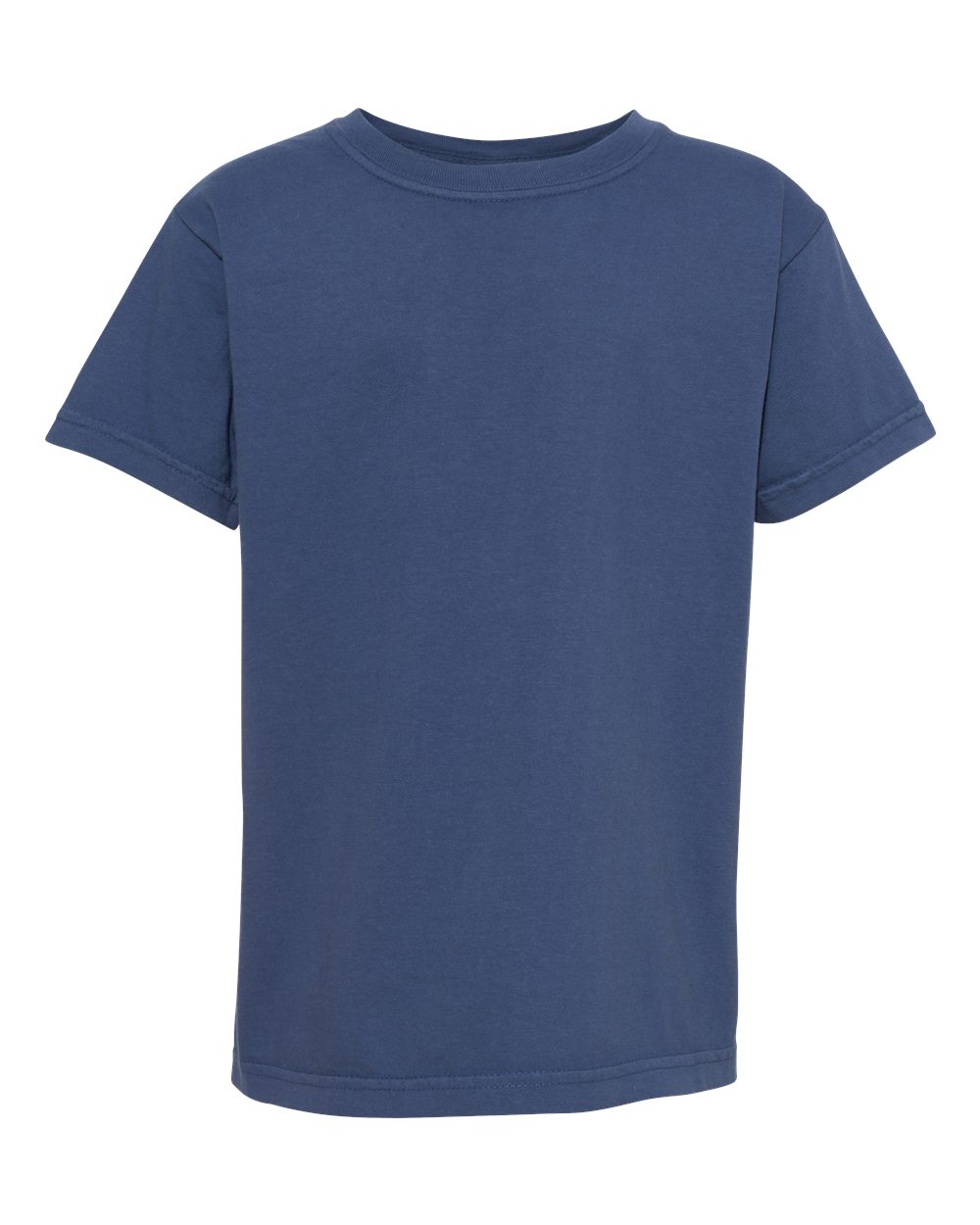 Youth Garment-Dyed Heavyweight T-Shirt - Front - B31608752 - China Blue