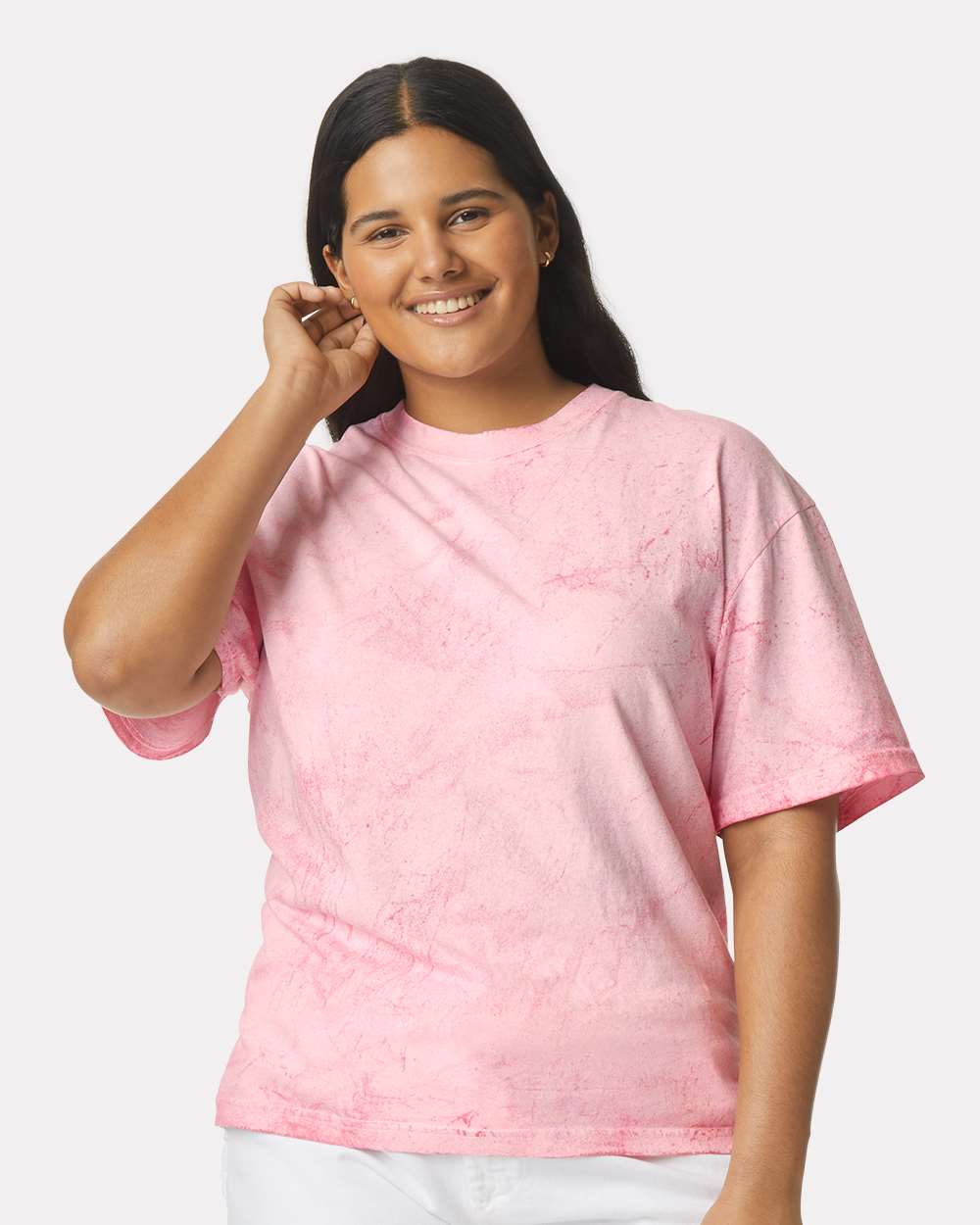 Colorblast™ Heavyweight T-Shirt - OnModelFront - B23108303 - Hibiscus