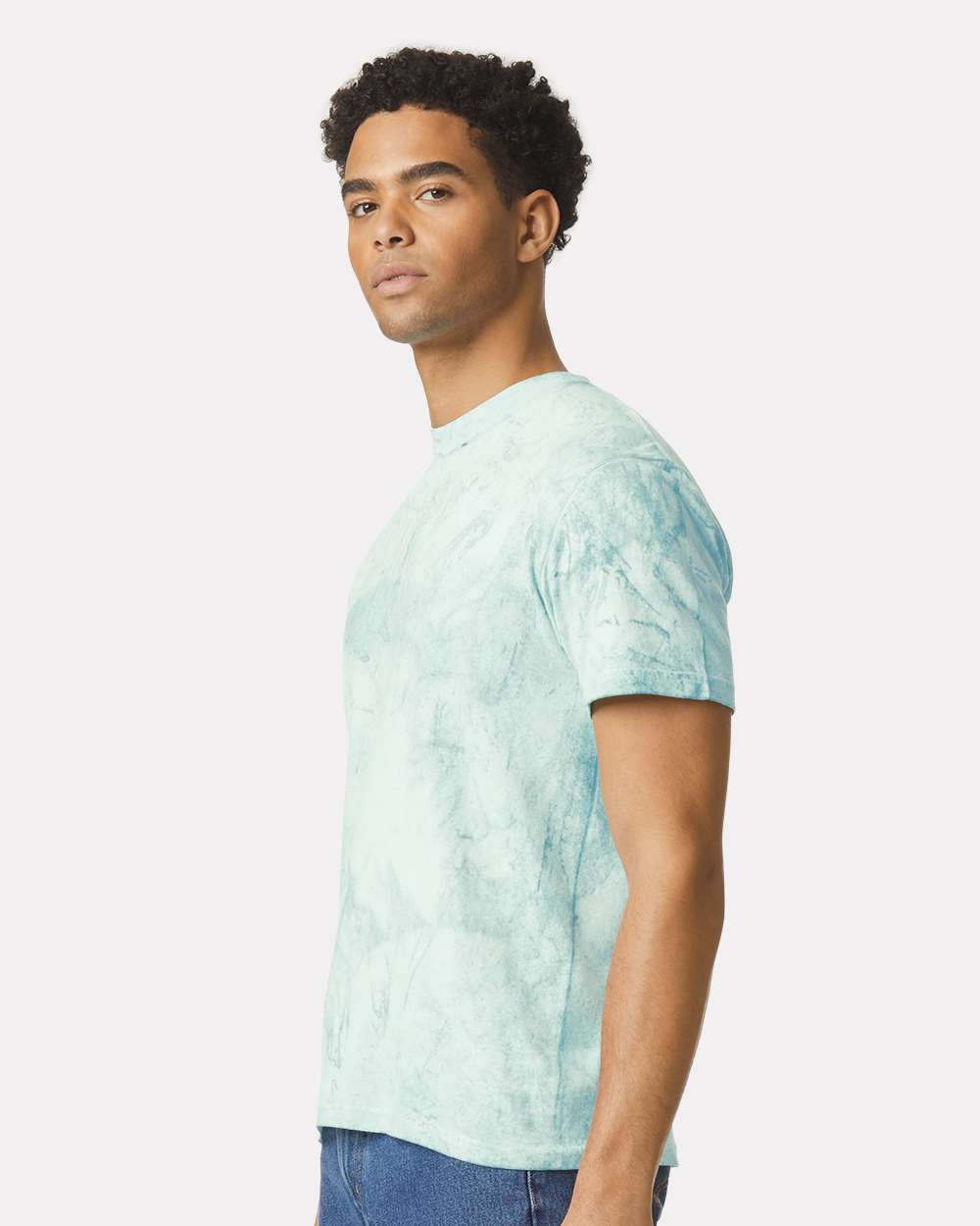 Colorblast™ Heavyweight T-Shirt - OnModelSide - B23108253 - Seaglass
