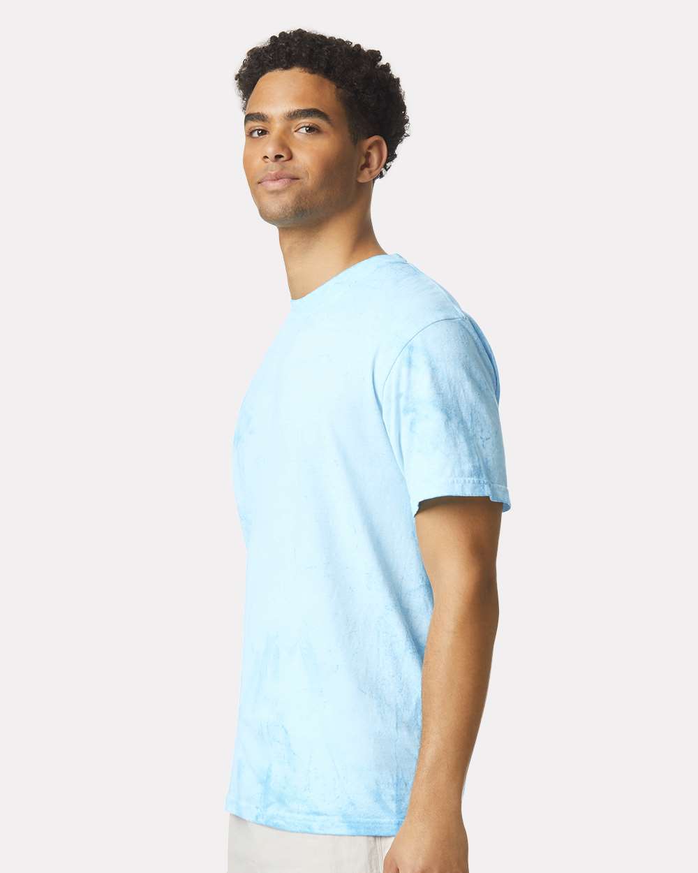 Colorblast™ Heavyweight T-Shirt - OnModelSide - B23108263 - Fiji Blue