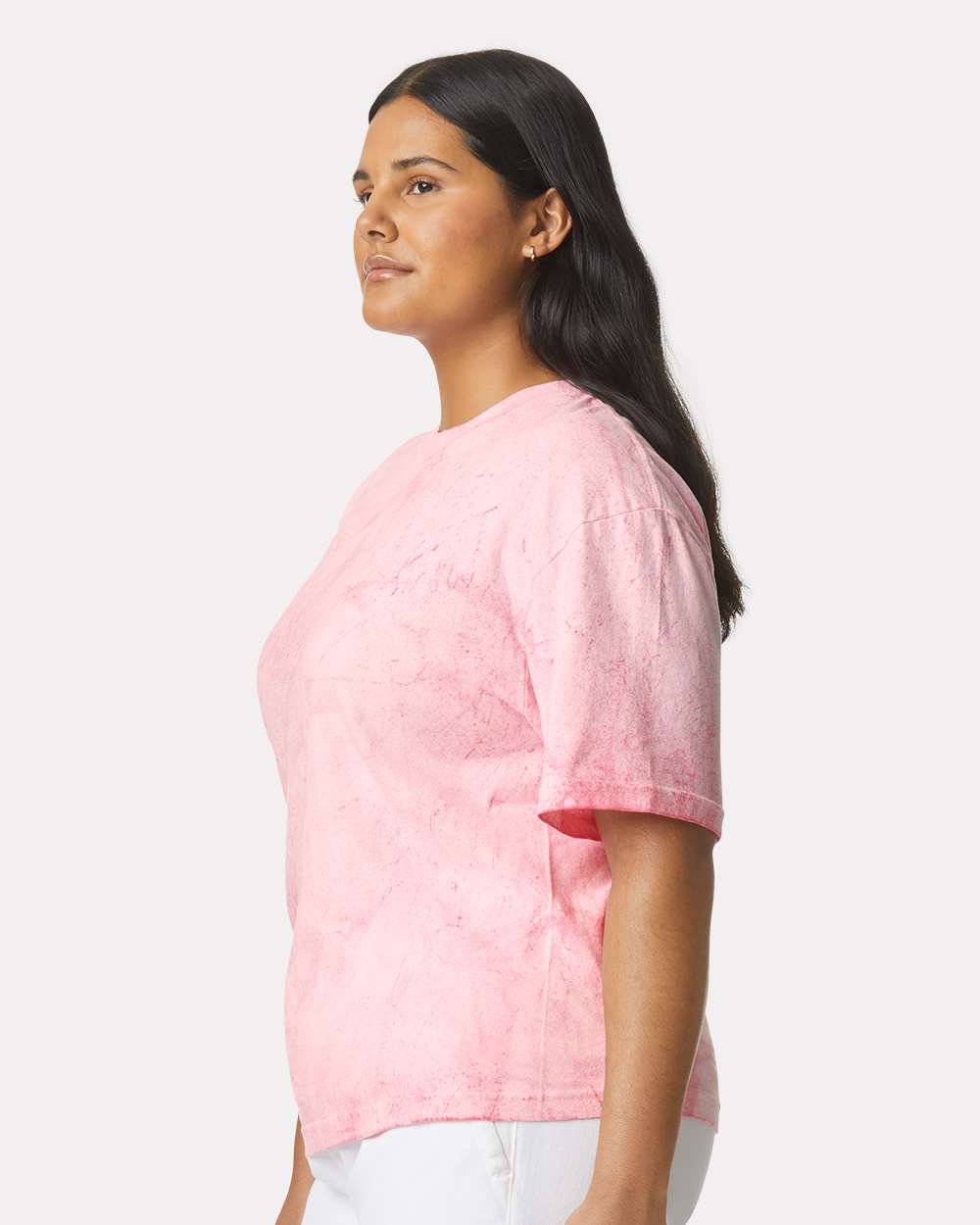 Colorblast™ Heavyweight T-Shirt - OnModelSide - B23108303 - Hibiscus