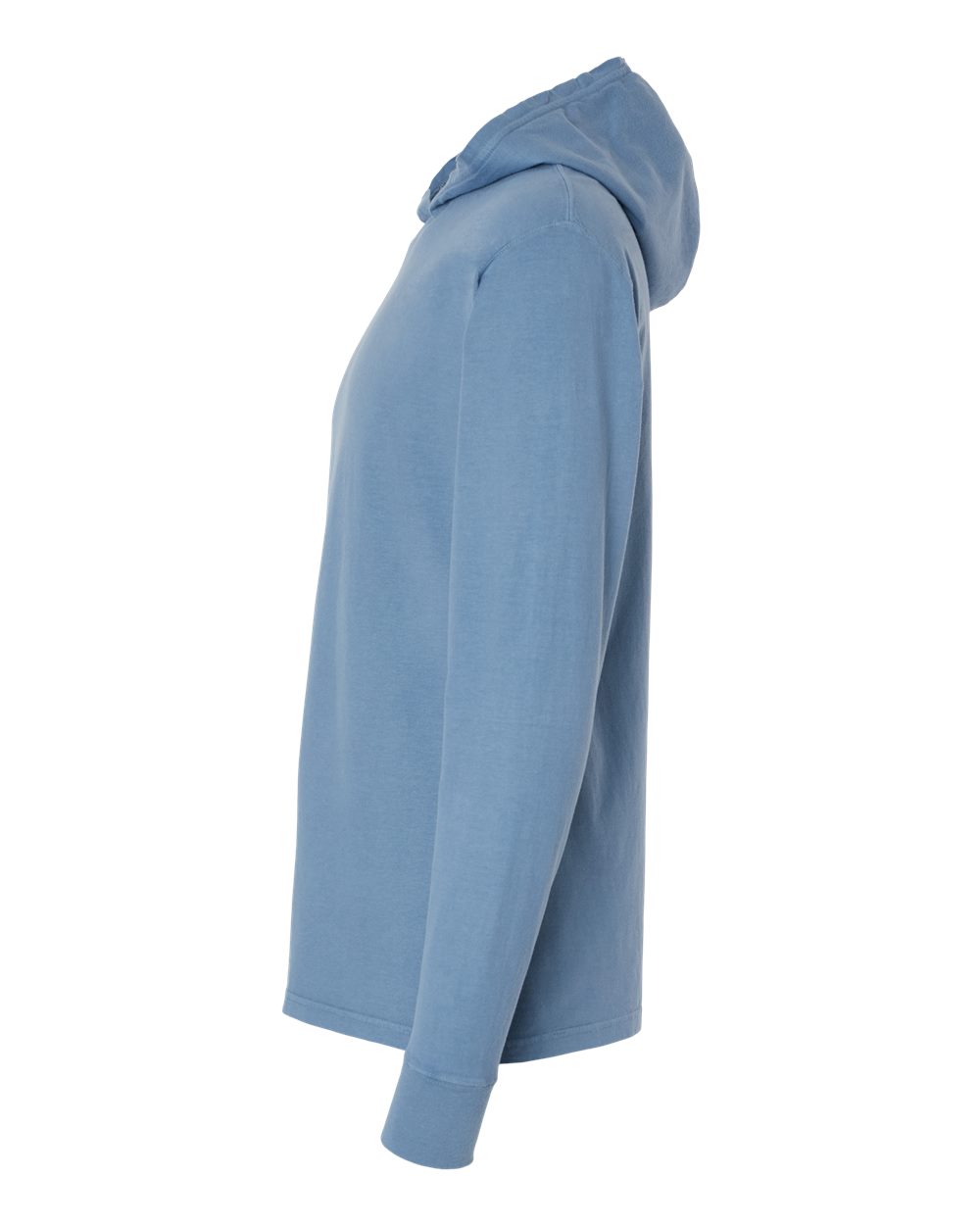 Unisex Garment-Dyed Jersey Hooded Long Sleeve T-Shirt - DirectSide - B04700253 - Saltwater