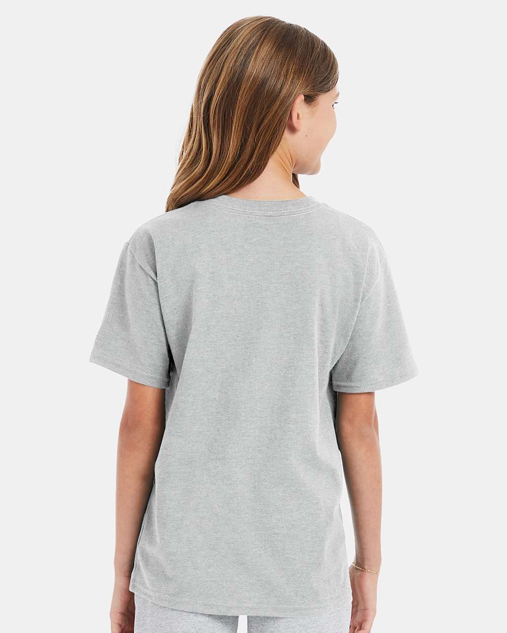 Youth Perfect-T T-Shirt - OnModelBack - B00400022 - Ash