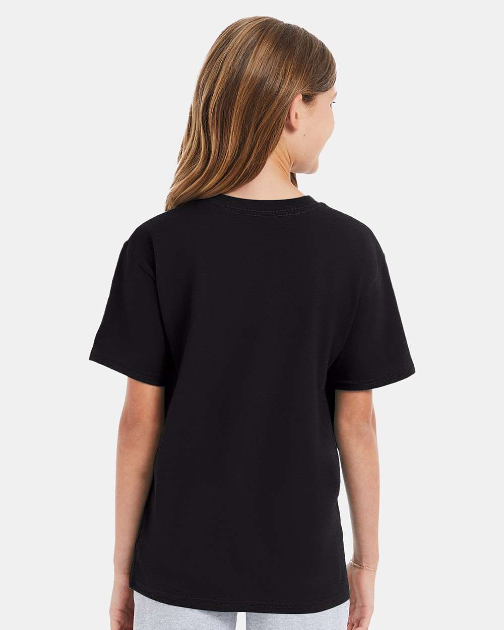 Youth Perfect-T T-Shirt - OnModelBack - B00400502 - Black