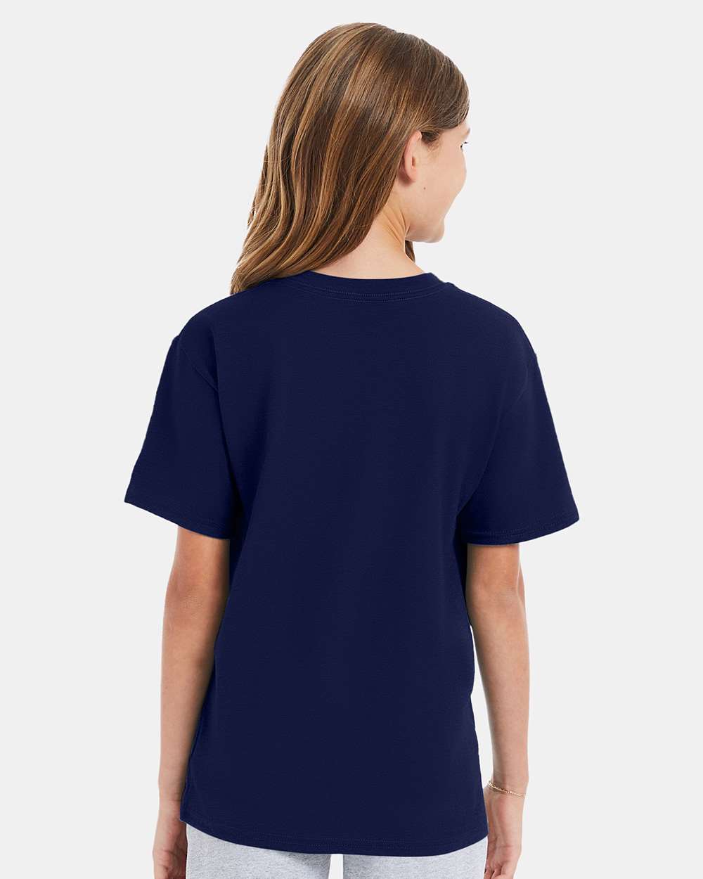Youth Perfect-T T-Shirt - OnModelBack - B00400652 - Navy