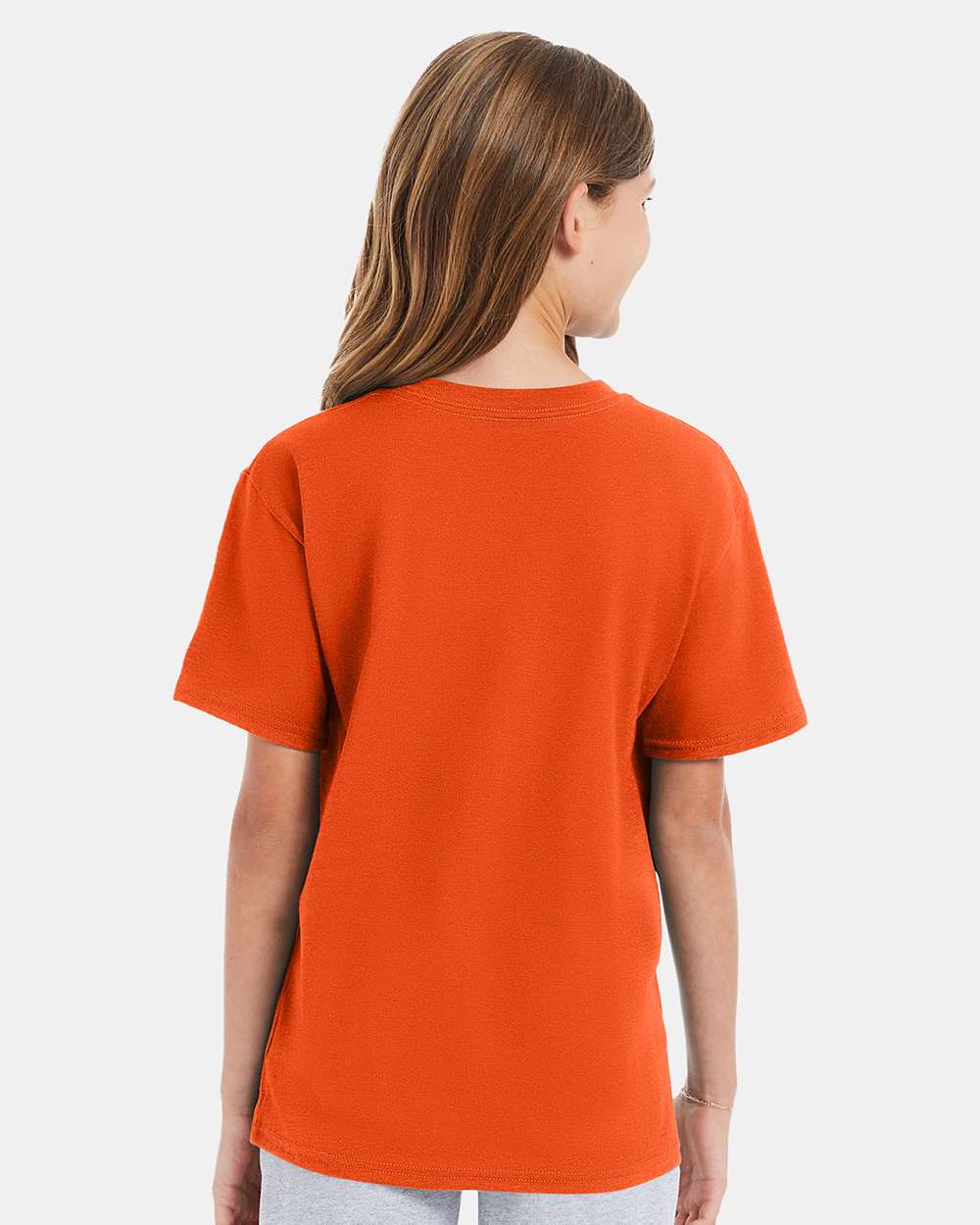 Youth Perfect-T T-Shirt - OnModelBack - B00400662 - Orange