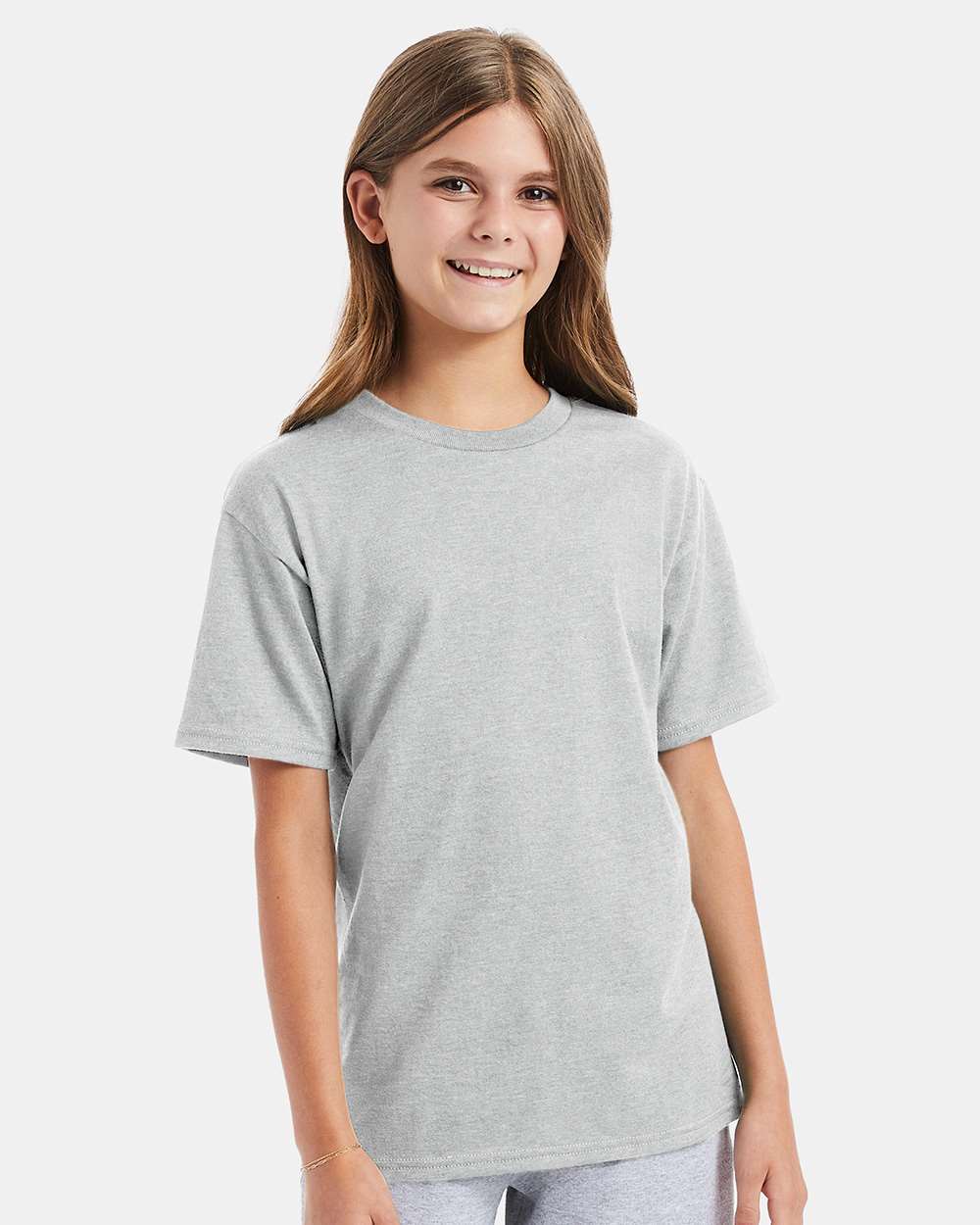 Youth Perfect-T T-Shirt - OnModelFront - B00400022 - Ash