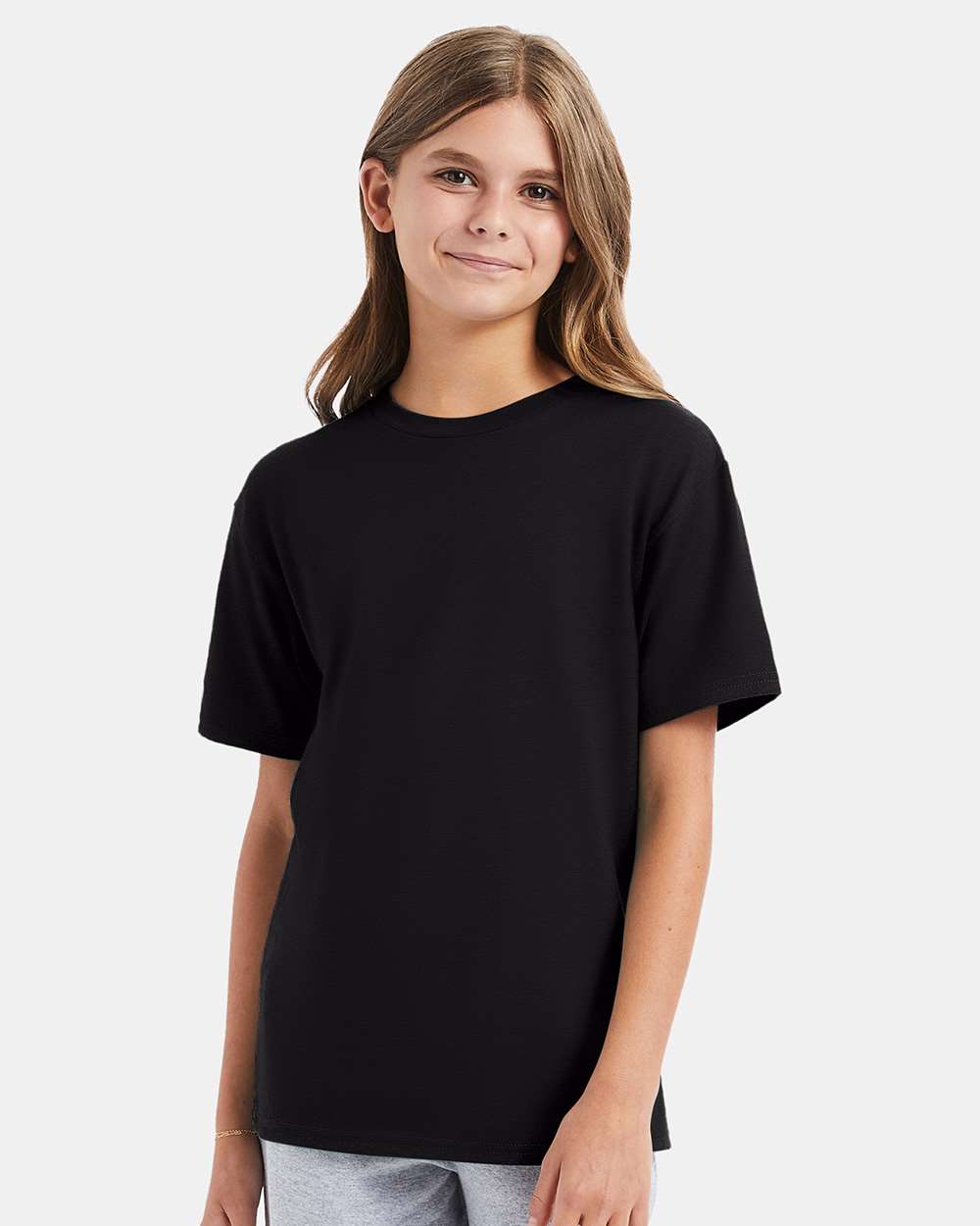 Youth Perfect-T T-Shirt - OnModelFront - B00400502 - Black