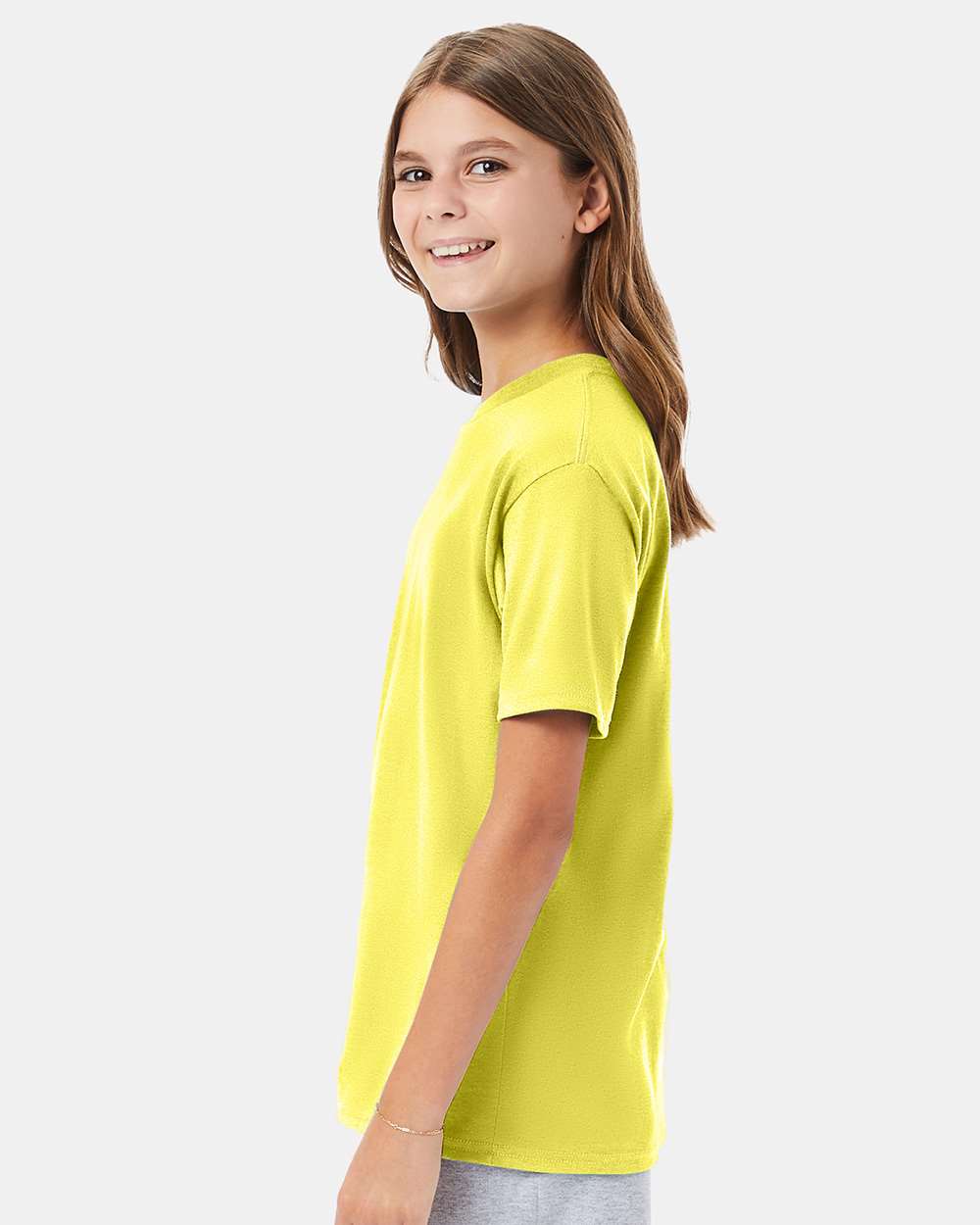 Youth Perfect-T T-Shirt - OnModelSide - B00400412 - Yellow