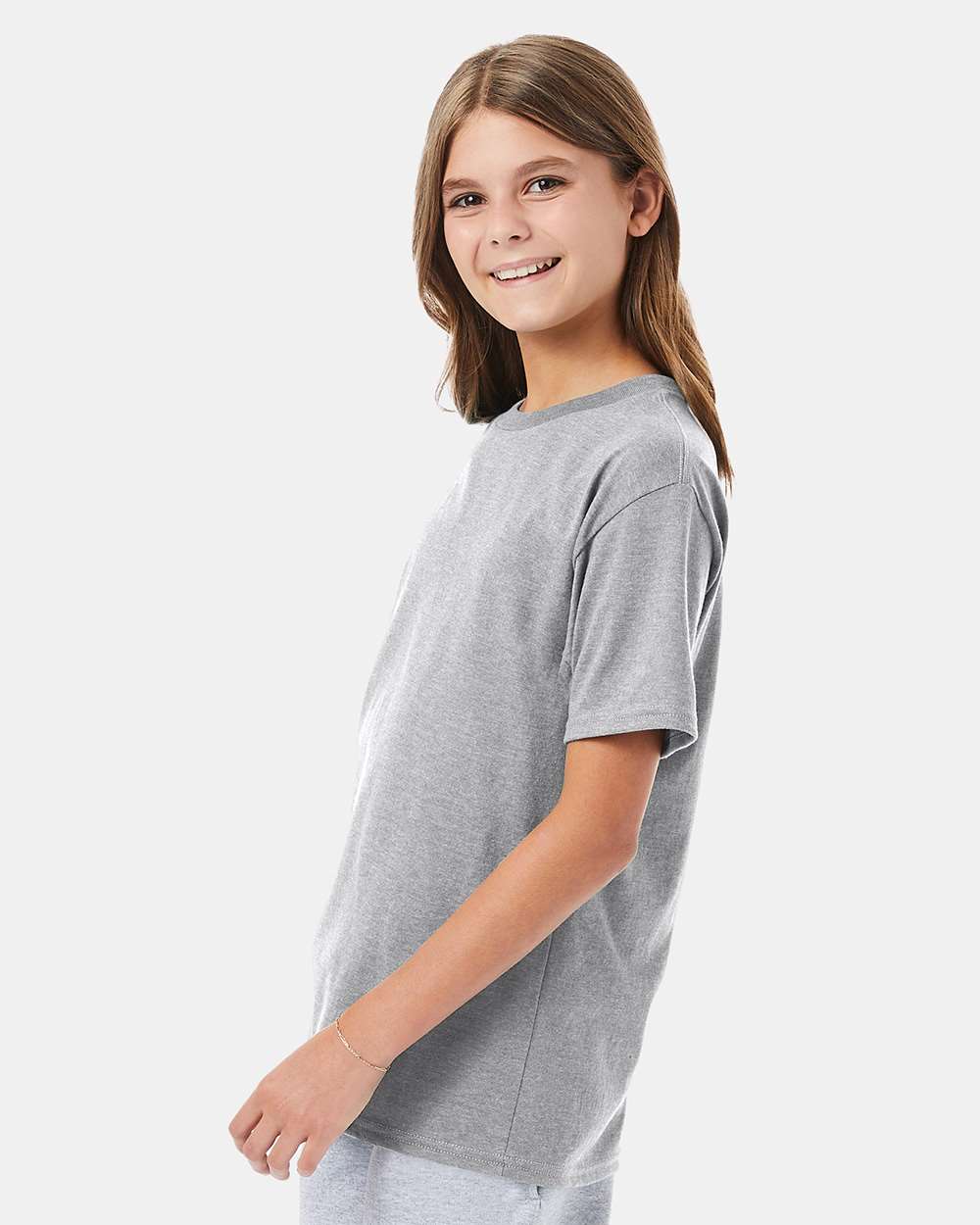 Youth Perfect-T T-Shirt - OnModelSide - B00400582 - Light Steel