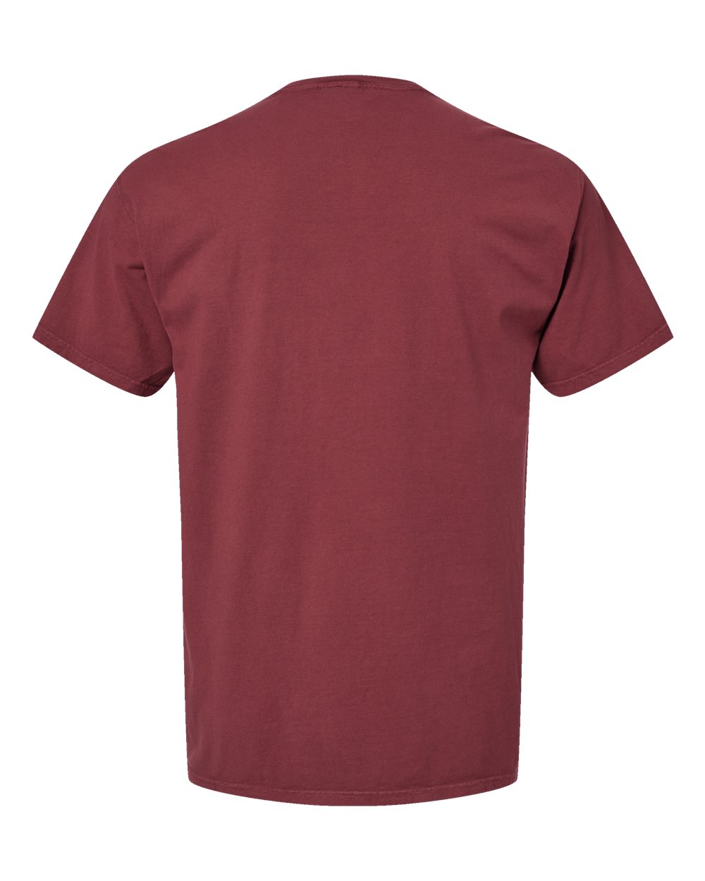 Unisex Garment-Dyed Pocket T-Shirt - Back - B35200323 - Cayenne