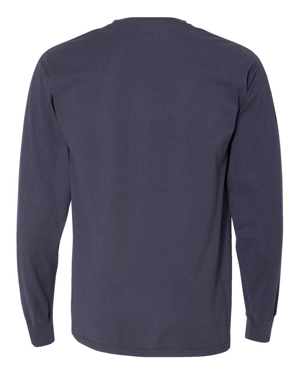 Unisex Garment-Dyed Long Sleeve T-Shirt - Back - B35300683 - Anchor Slate