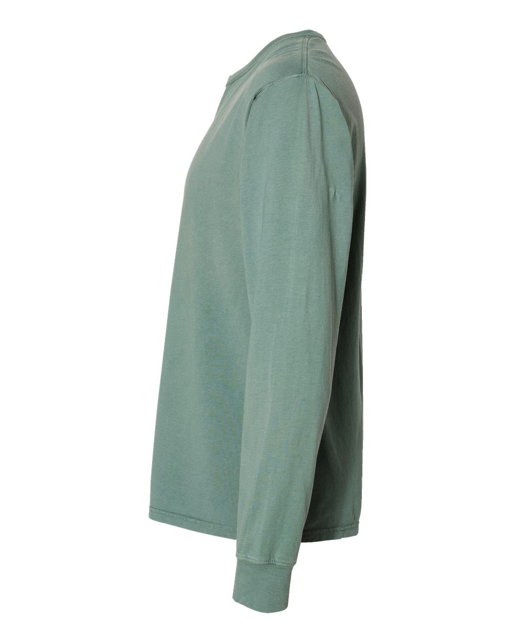 Unisex Garment-Dyed Long Sleeve T-Shirt - DirectSide - B35300543 - Cypress Green