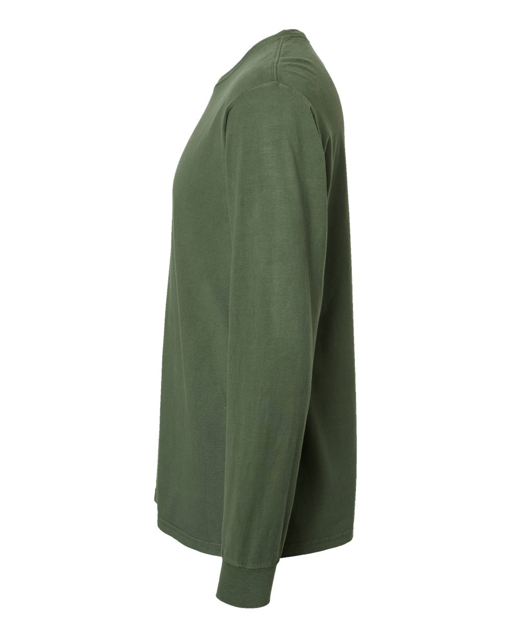 Unisex Garment-Dyed Long Sleeve T-Shirt - DirectSide - B35300623 - Moss