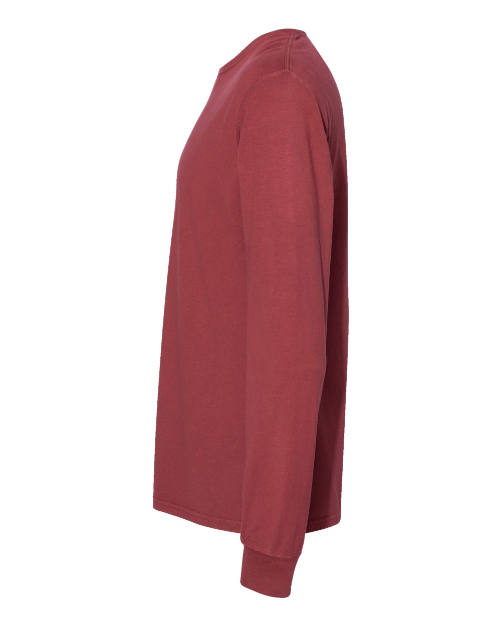 Unisex Garment-Dyed Long Sleeve T-Shirt - DirectSide - B35300733 - Cayenne