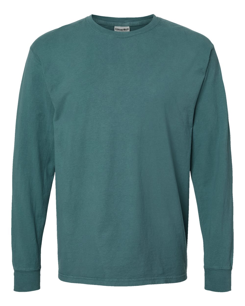 Unisex Garment-Dyed Long Sleeve T-Shirt - Front - B35300173 - Cactus