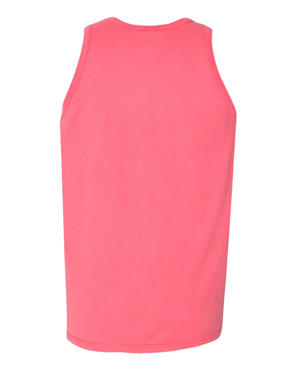 Unisex Garment-Dyed Unisex Tank Top - Back - B35600273 - Coral Craze