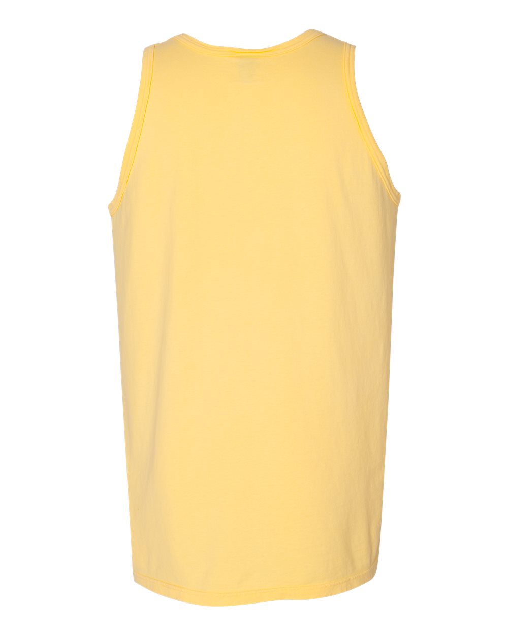 Unisex Garment-Dyed Unisex Tank Top - Back - B35600403 - Summer Squash Yellow