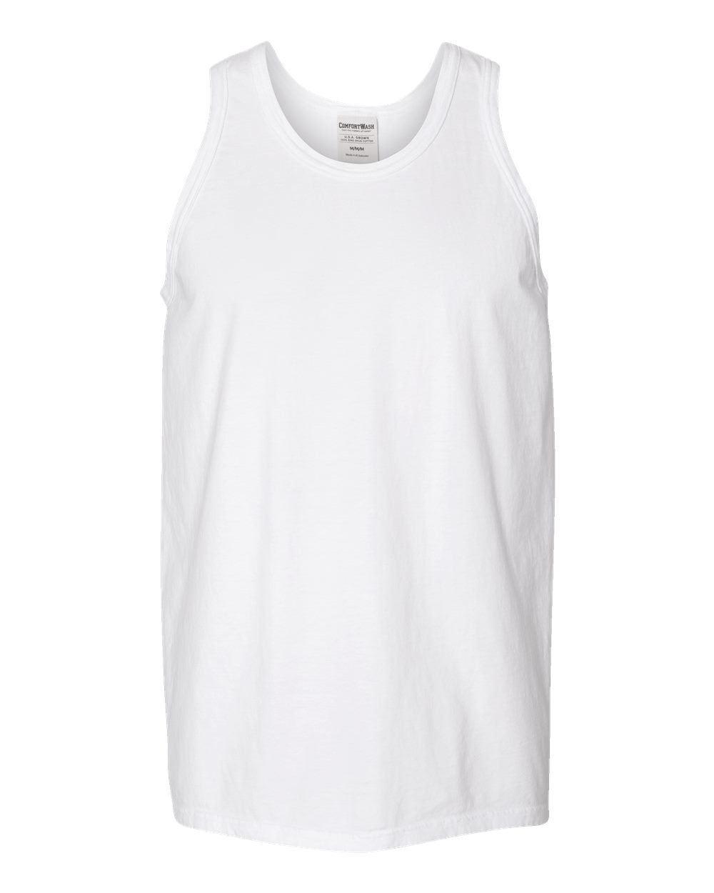Unisex Garment-Dyed Unisex Tank Top - Front - B35600005 - White