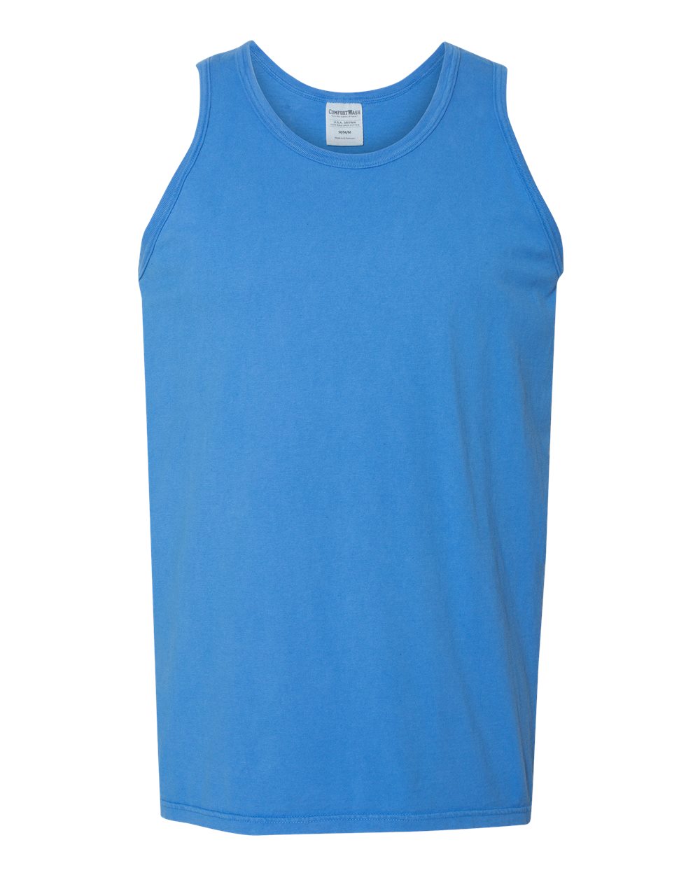 Unisex Garment-Dyed Unisex Tank Top - Front - B35600257 - Summer Sky Blue