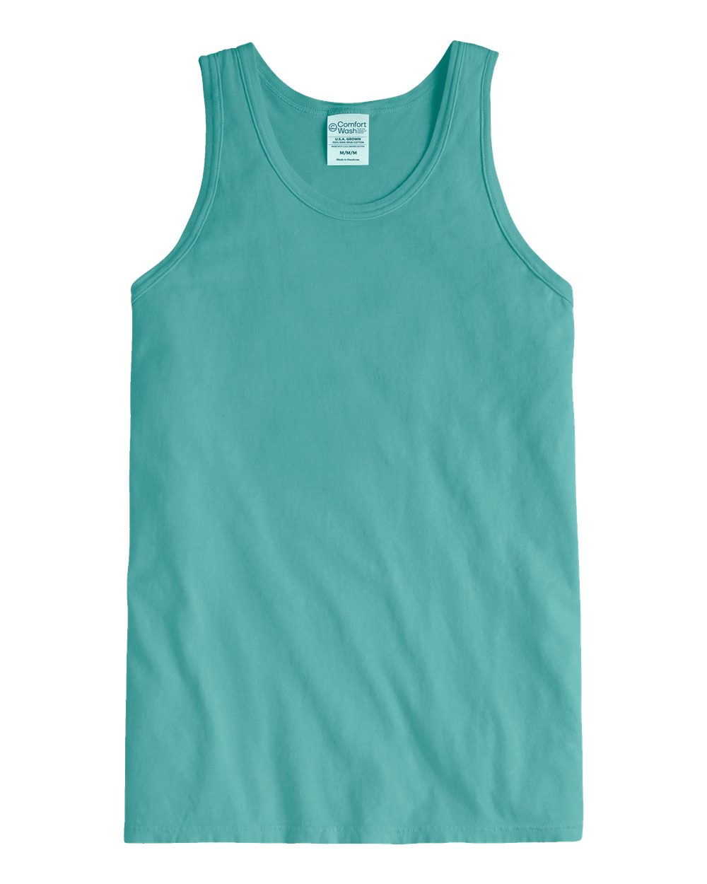 Unisex Garment-Dyed Unisex Tank Top - Front - B35600295 - Spanish Moss