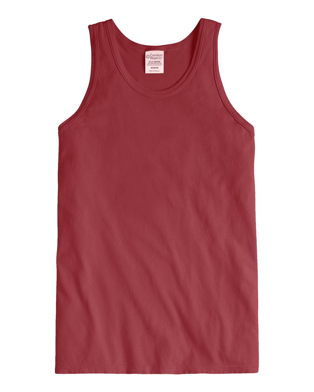 Unisex Garment-Dyed Unisex Tank Top - Front - B35600323 - Cayenne