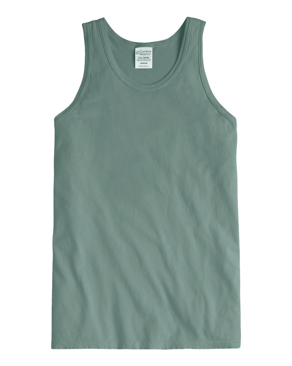 Unisex Garment-Dyed Unisex Tank Top - Front - B35600543 - Cypress Green