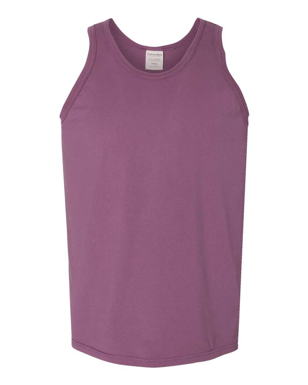 Unisex Garment-Dyed Unisex Tank Top - Front - B35600673 - Purple Plum Raisin