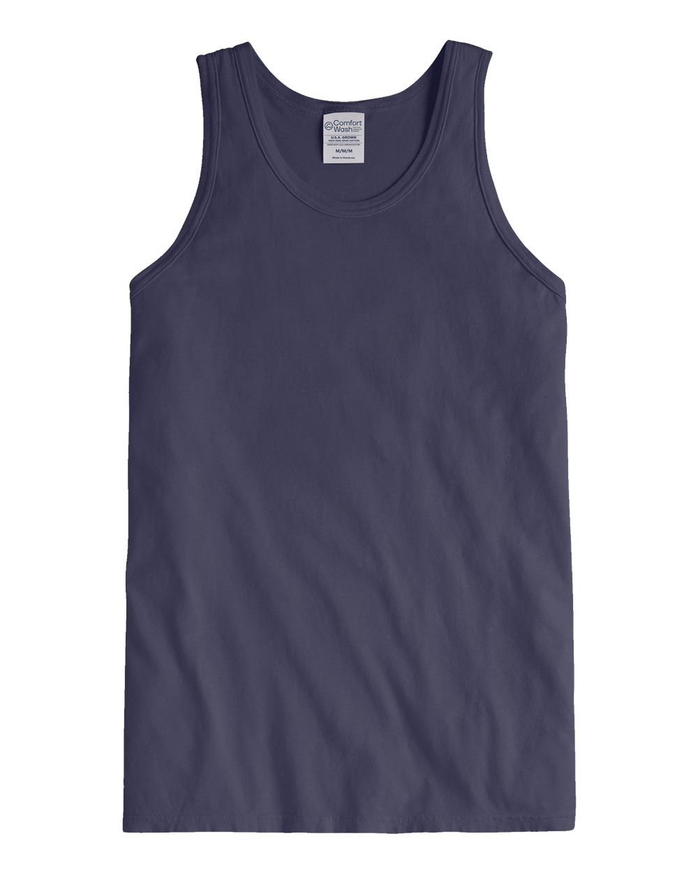 Unisex Garment-Dyed Unisex Tank Top - Front - B35600683 - Anchor Slate